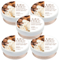 Lulu Grace Shea Butter Foaming Salt Body Scrub 300g Pack of 5