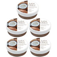 Lulu Grace Coconut Foaming Salt Body Scrub 300g Pack of 5 Exfoliating Cleanser
