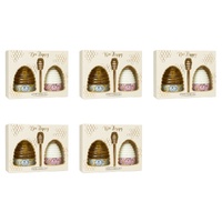 Lulu Grace Bee Happy Hand Wash & Hand Lotion 310mL Gift Set 3pc with Honey Dipper Bundle of 5