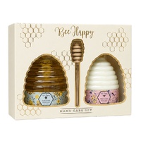 Lulu Grace Bee Happy Hand Wash & Hand Lotion 310mL Gift Set 3pc with Honey Dipper