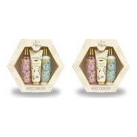 Lulu Grace Bee Happy Body Wash, Body Lotion & Hand Cream Gift Set 3pc Wildflower Honey Bundle of 2