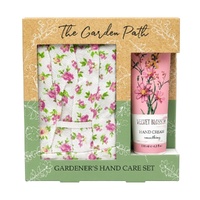 Lulu Grace The Garden Path Gardener's Hand Care Gift Set Gardening Gloves & Hand Cream 130mL