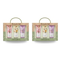 Lulu Grace The Garden Path Hand Care Gift Set 3pc Hand Cream, Hand Scrub & Barrier Balm 60mL Bundle of 2