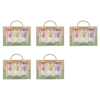 Lulu Grace The Garden Path Hand Care Gift Set 3pc Hand Cream, Hand Scrub & Barrier Balm 60mL Bundle of 5