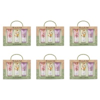 Lulu Grace The Garden Path Hand Care Gift Set 3pc Hand Cream, Hand Scrub & Barrier Balm 60mL Bundle of 6