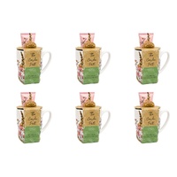 Lulu Grace The Garden Path Tea-Break Hand Care Mug Set with Hand Cream 100mL & Nail Brush Bundle of 6