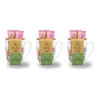 Lulu Grace The Garden Path Tea-Break Hand Care Mug Set with Hand Cream 60mL & Barrier Cream 60mL Bundle of 3