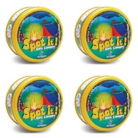 Spot It! Gone Camping Card Game in Tin 2-8 Players Ages 7+ Pack of 4
