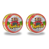 Spot It! On the Road Card Game in Tin 2-8 Players Ages 7+ Pack of 2