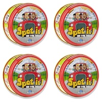 Spot It! On the Road Card Game in Tin 2-8 Players Ages 7+ Pack of 4