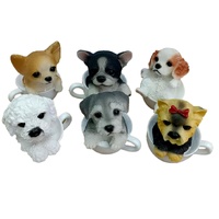 Dog in Tea Cup Figurine Assorted