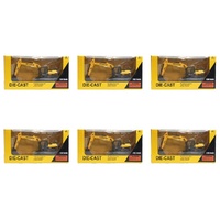 Die-Cast Excavator 1:50 Scale Construction Vehicle Toy Pack of 6
