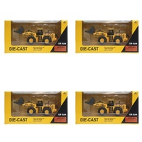 Die-Cast Wheel Loader 1:50 Scale Construction Vehicle Toy Pack of 4