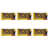 Die-Cast Wheel Loader 1:50 Scale Construction Vehicle Toy Pack of 6