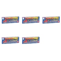 Die-Cast Racing Transporter Set Truck with 4 Race Cars Bundle of 5