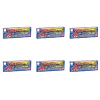 Die-Cast Racing Transporter Set Truck with 4 Race Cars Bundle of 6