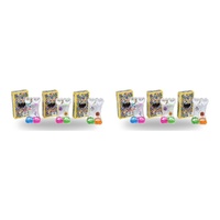 Liquid Motion Timer Double Heart Assorted Designs - Random Design and Colour Supplied Pack of 2