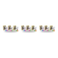 Liquid Motion Timer Double Heart Assorted Designs - Random Design and Colour Supplied Pack of 3