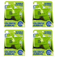 Dinosaur Bubble Gun with Coloured Lights Pack of 4