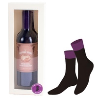 Red Wine Socks Novelty Bottle Design