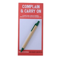 Complain & Carry On Notepad with Pen