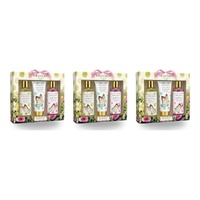 Lulu Grace Sweet Pea & Pear Bath Gift Set Shower Gel 200mL, Bubble Bath 200mL & Body Lotion 110mL Bundle of 3