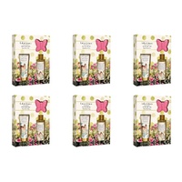 Lulu Grace Sweet Pea & Pear Bath Gift Set Shower Gel 200mL, Body Lotion 110mL & Butterfly Bath Fizzer 60g Bundle