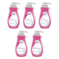Veet Hair Removal Cream Sensitive Skin 400mL Pack of 5