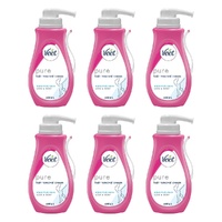 Veet Hair Removal Cream Sensitive Skin 400mL Pack of 6