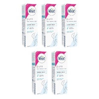 Veet Hair Removal Cream Sensitive Skin 100mL Pack of 5