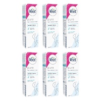 Veet Hair Removal Cream Sensitive Skin 100mL Pack of 6