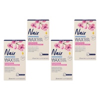 Nair Sensitive Mini Wax Strips Face & Sensitive Areas 20 Pack Bundle of 4