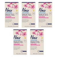 Nair Sensitive Mini Wax Strips Face & Sensitive Areas 20 Pack Bundle of 5