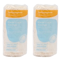 Primacrepe Elastic Crepe Bandage White 10cm x 1.6m Pack of 2
