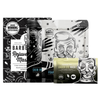Barber Pro Skin Revival Mask Kit Skin Renewing Activated Charcoal Mens Skin Care