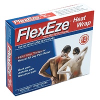 FlexEze Reusable Heat Wrap with 2 Heat Patches
