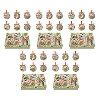 LA LA LAND Mini Bauble Box Set Botanical Beauty 6 Piece Set Pack of 5