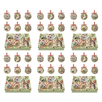 LA LA LAND Mini Bauble Box Set Botanical Beauty 6 Piece Set Pack of 6