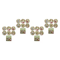 LA LA LAND Coaster Set Botanical Beauty 6 Piece Set Pack of 4