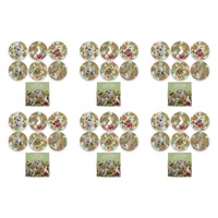 LA LA LAND Coaster Set Botanical Beauty 6 Piece Set Pack of 6