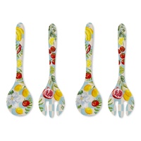 LA LA LAND Salad Servers Coastal Breeze 2 Piece Set Pack of 2