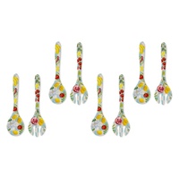 LA LA LAND Salad Servers Coastal Breeze 2 Piece Set Pack of 4