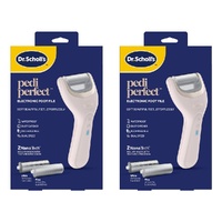 Scholl Pedi Perfect Electronic Foot File Pack of 2