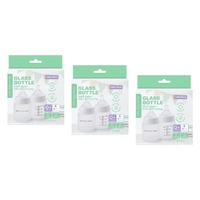 New Beginnings Glass Bottle with Outer Silicone 120mL Twin Pack Bundle of 3