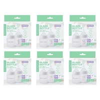 New Beginnings Glass Bottle with Outer Silicone 120mL Twin Pack Bundle of 6