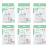 New Beginnings Glass Bottle with Outer Silicone 240mL Twin Pack Bundle of 6