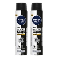 Nivea Men Black & White Invisible Epic Night Aerosol 250mL Pack of 2