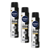 Nivea Men Black & White Invisible Epic Night Aerosol 250mL Pack of 3