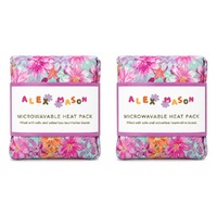 Alex Mason Microwavable Heat Pack, Floral Bundle of 2