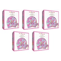 Alex Mason Turban Shower Cap Floral Pack of 5